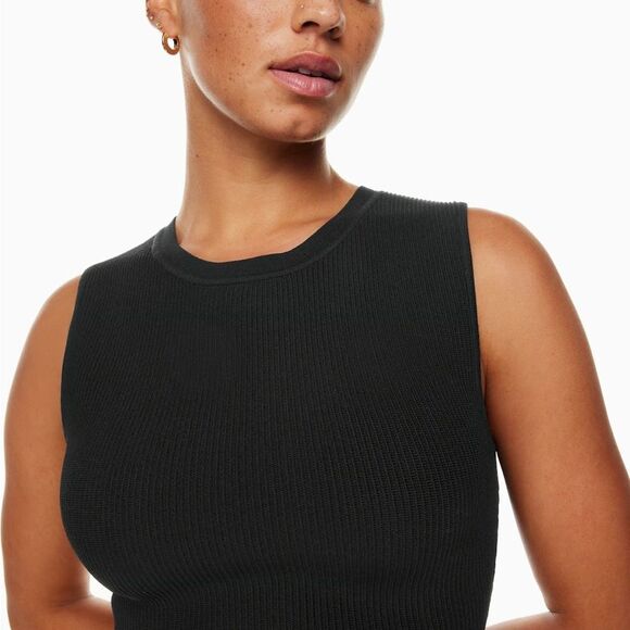 Babaton | Sculpt Knit Muscle Cropped Ribbed Tank Top - Picture 9 of 14